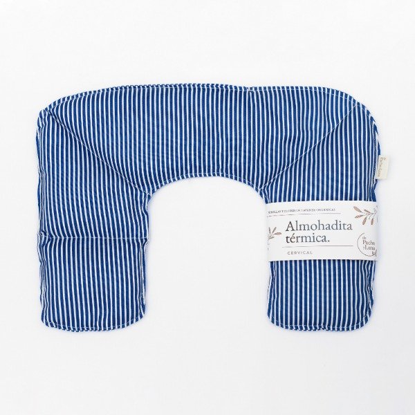 Producto - Almohadita Cervical Raya Azul