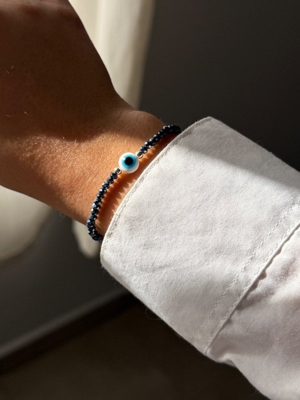 Producto - Pulsera cristal ab blue ojito - 1