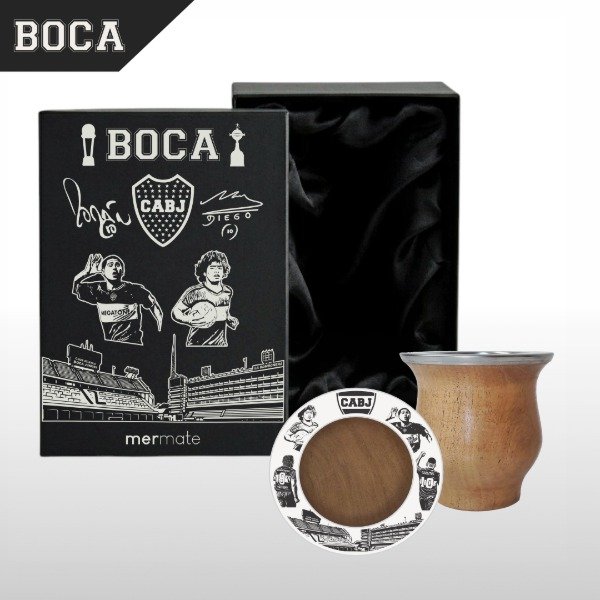 Producto - BOX MATE CON BOMBILLA Y CAJA DE PRESENTACIÓN EXCLUSIVO BOCA 4 ÍDOLOS - 2