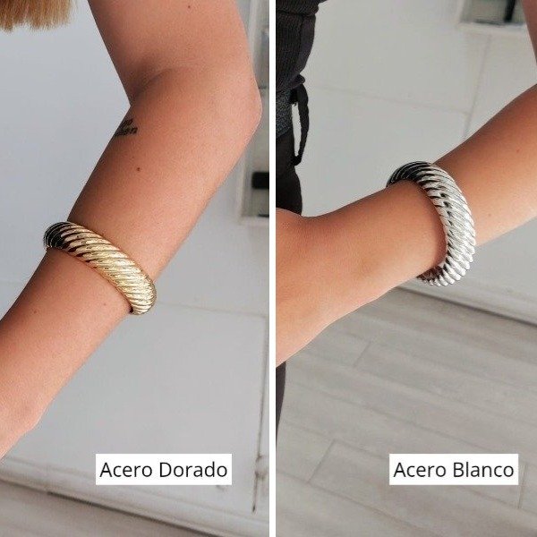 Producto - Pulsera líneas dor/plat. - 0