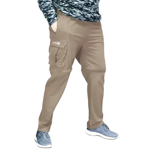 Pantalón payo desmontable secado rápido marrón claro