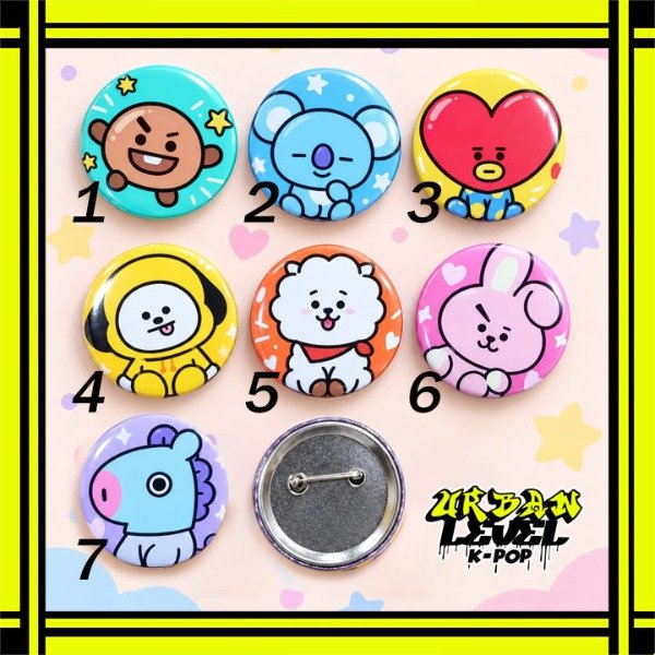 Producto - Pines BT21 - Varios Diseños