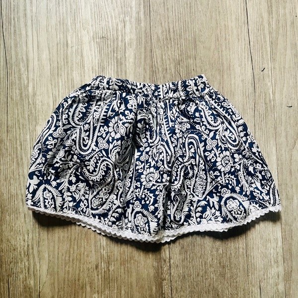 Producto - Pollera Estampada Azul 18M