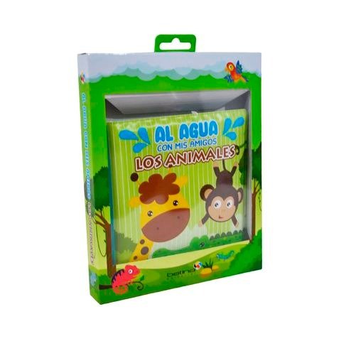 Producto - LIBRO DE BAÑO AL AGUA CON MIS AMIGOS: LOS ANIMALES EN CAJA 17.5X22CM