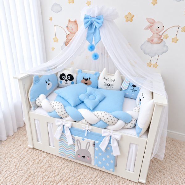 Producto - Set de Chichoneras para Cuna Leonardo Animalitos Nórdicos - 0