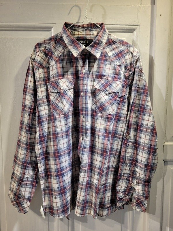 Producto - Camisa OPPOSITE cuadrillé Talle XL - PRECIO: 20X