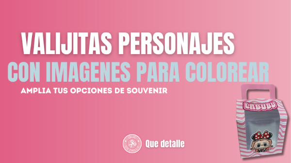 Producto - Valijita Personajes con imagenes para colorear