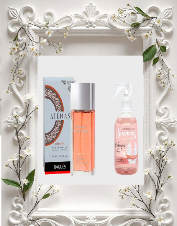Producto - Perfume Set/combo Atenas Intense + Perfume Textil Olympic ( Olympea Intense)