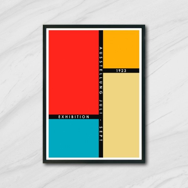 Producto - Cuadro decorativo arte Bauhaus Ausstellung 6