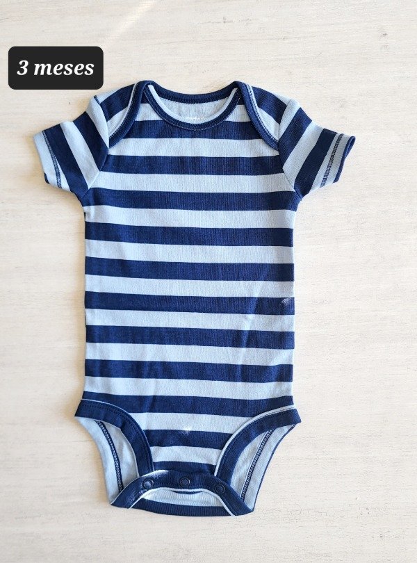 Producto - Body manga corta carters talle 24 meses rayado azul