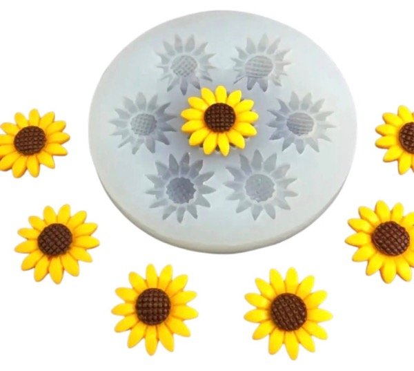 Producto - MOLDE SILICONA X7 MINI GIRASOLES