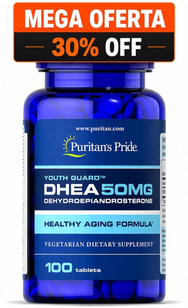 Producto - Puritans Pride - DHEA (deshidroepiandrosterona) 50mg x 100capsulas
