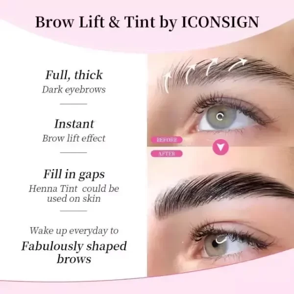 Producto - Kit Lifting Pestañas Y Tinte Cejas Black 4 en 1-  Iconsign Original - 1