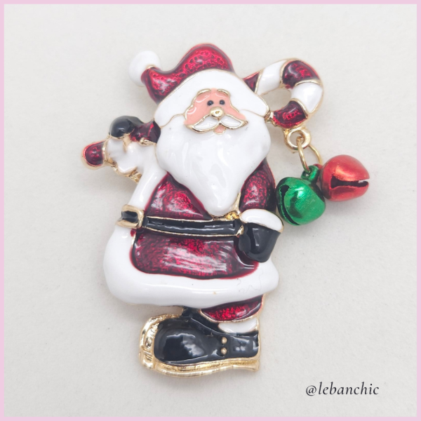 Producto - Prendedor Red and Green Santa