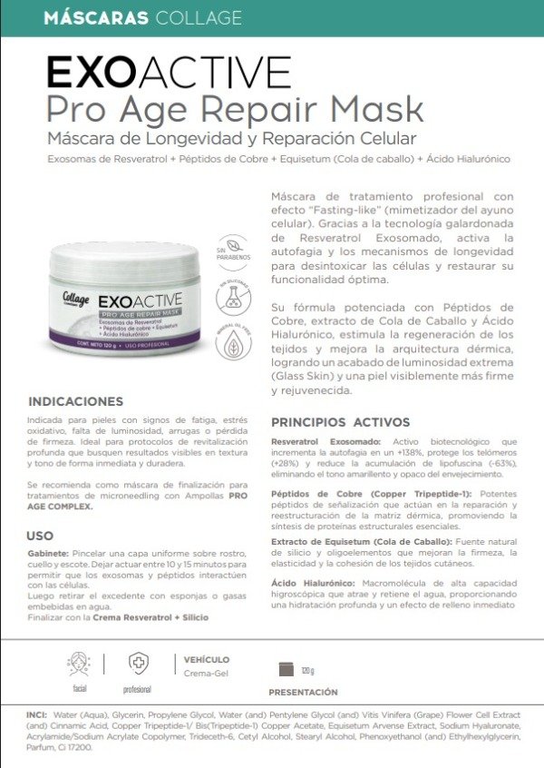 Producto - Collage Mascara Pro Age Repair Mask 120gr