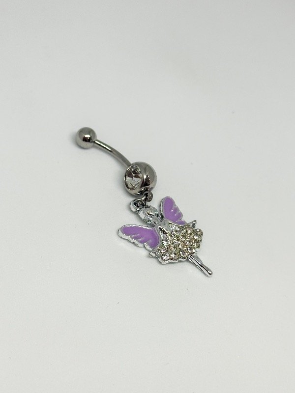 Producto - Piercing de ombligo acero quirúrgico con dije acerado m4