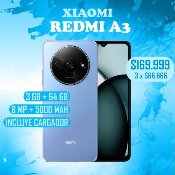 Producto - XIAOMI REDMI A3 BLUE STAR