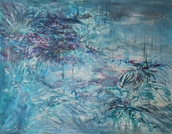 Producto - Abstracto en azules grande - 1