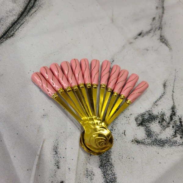 Producto - Cucharita marmol rosa