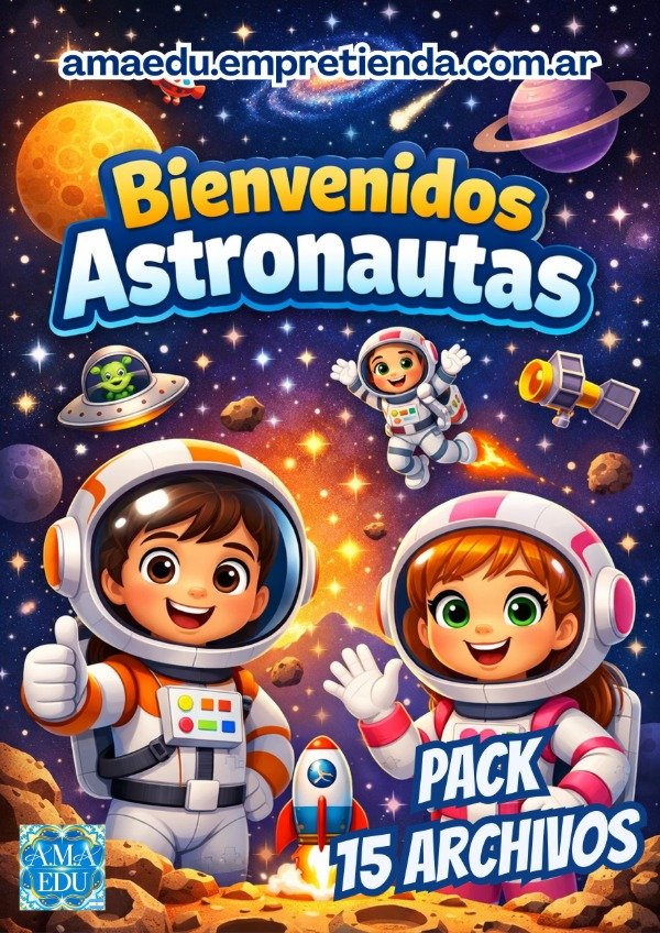 Producto - Kit BIENVENIDOS ASTRONAUTAS - Proyectos y Cartelera Ambientación