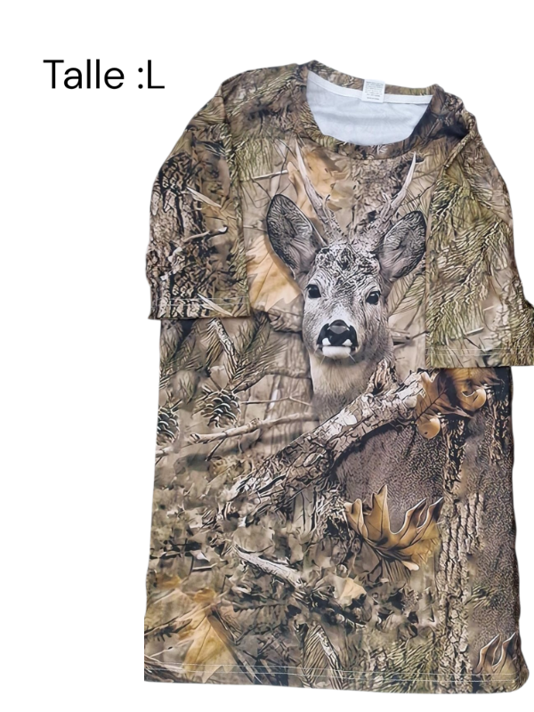 Producto - Remera camuflada mangas cortas L