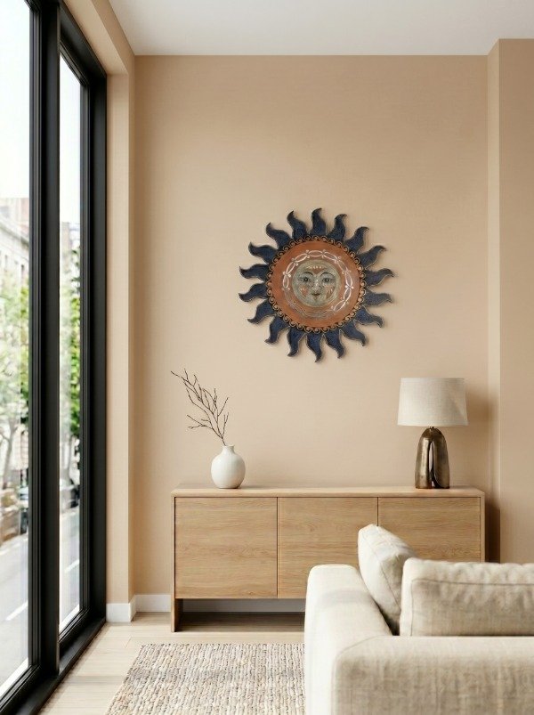 Producto - Espejo Madera Sol 40cm