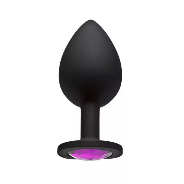 Producto - Plug Anal De Silicona Stras Joya Anal L