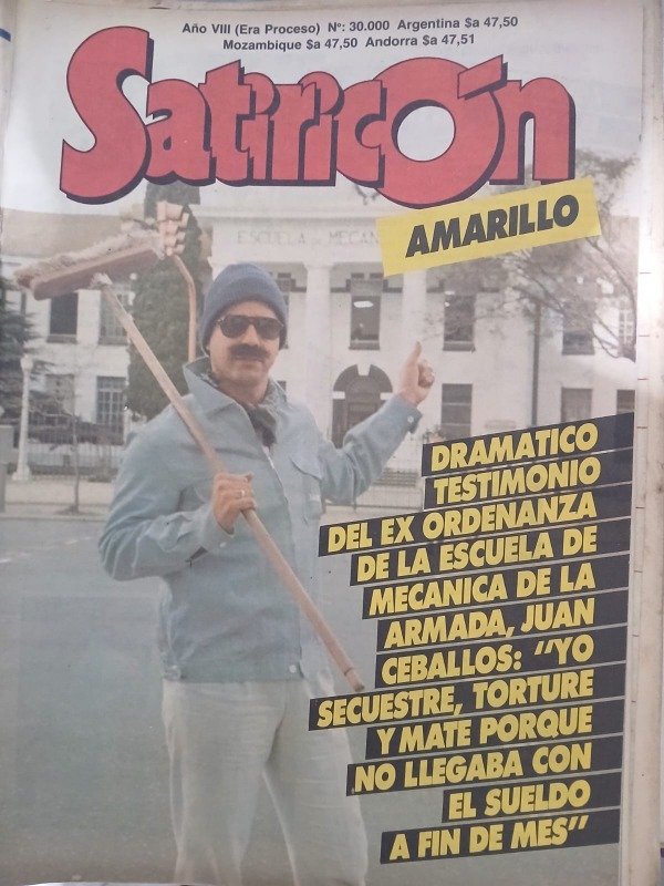 Producto - REVISTA SATIRICON AMARILLO