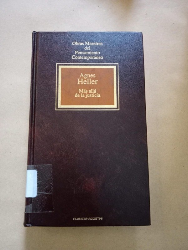 Producto - Más allá de la justicia - Agnes Heller - Planeta Agostini 1994 T D