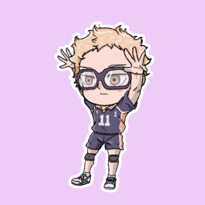 Producto - Stickers en Vinilo - Haikyu - Tsukki