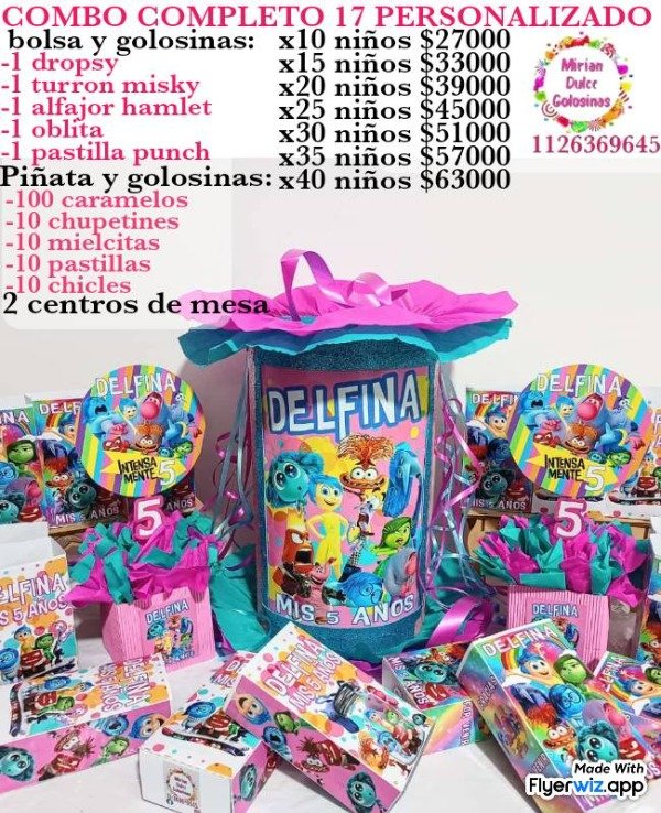 Producto - Combo cumpleaños 17 intensamente 2