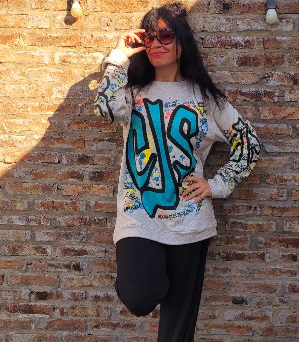 Producto - BUZO LARGO UNISEX Cjs Callejeros va a tocar