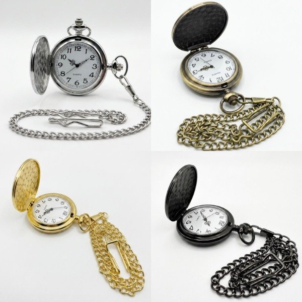Producto - Reloj Bolsillo Vintage Retro Varios Colores Personalizado - 0