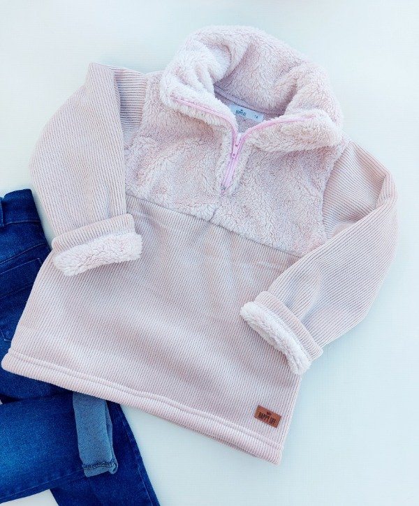 Producto - Buzo Jimmy Corderoy + peluche - Rosa