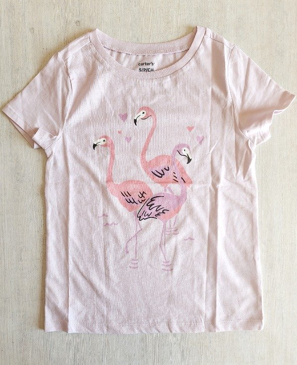 Remera manga corta carters talle 6 flamenco — imagen 2