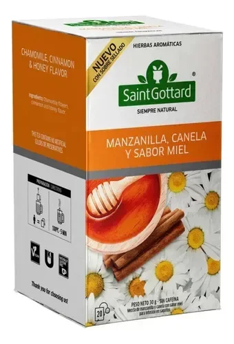 Producto - TE SAINT GOTTARD - MANZANILLA, CANELA Y MIEL