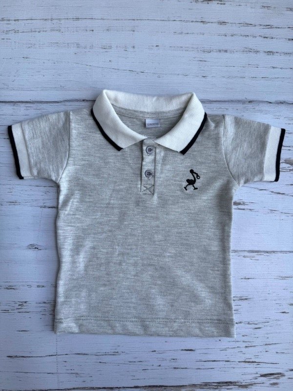 Producto - Chomba Piqué Gris