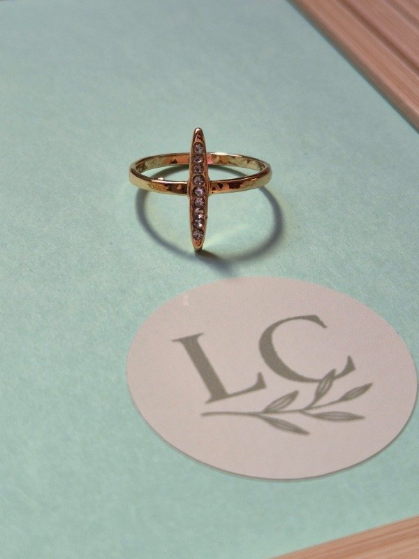 Producto - Anillo Cruz strass