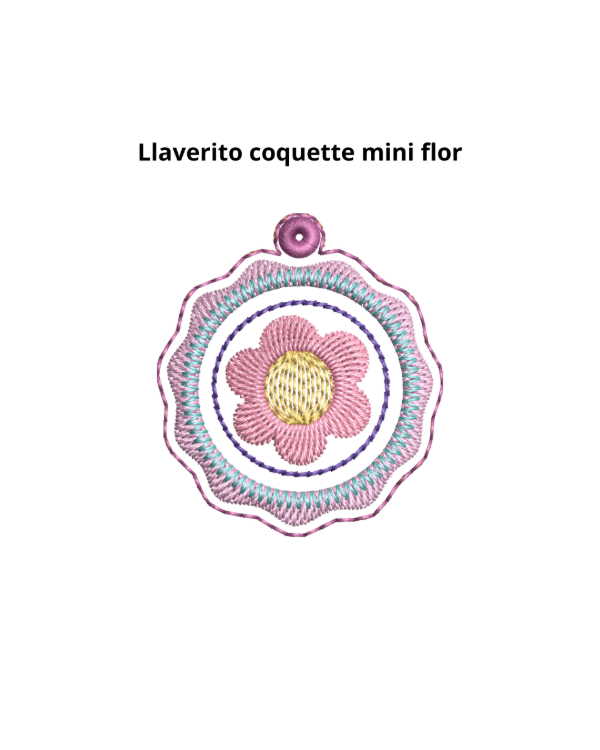 Producto - Llavero coquette mini flor 5CM