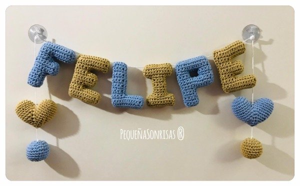 Producto - Cartel de 6 Letras con 4 adornos - 2