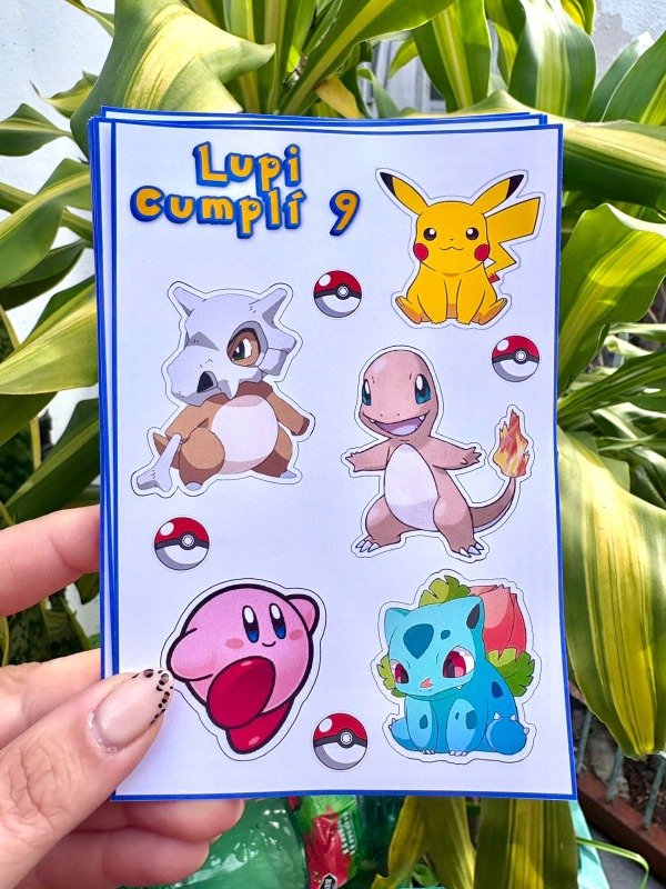 Producto - Plancha de Sticker - Común 12 unid