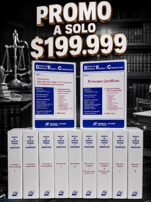 Producto - Promo revista DERECHO PRIVADO Y COMUNITARIO