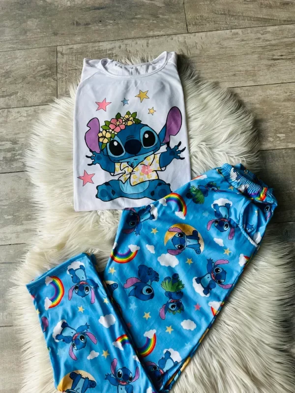 Producto - Pijama Stitch arcoiris adultos manga corta - 2
