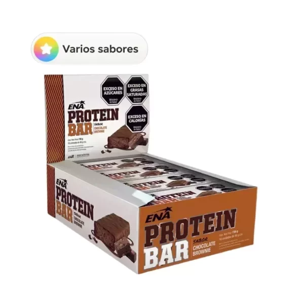 Producto - Protein Bar Chocolate Brownie caja x 16 unidades - ENA