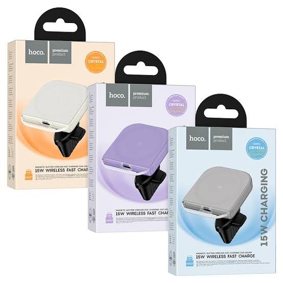 Producto - HOCO - Holder Auto HW17 Crystal magnetic wireless Air Outlet - 0