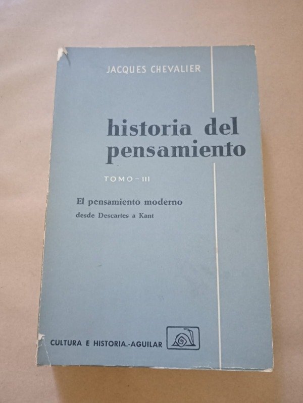 Producto - Historia del pensamiento II - Jacques Chevalier - Aguilar 1963