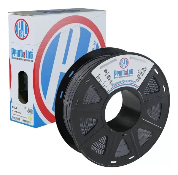 Producto - Filamento 3d PLA 1.75mm X 1kg Printalot Color Gris