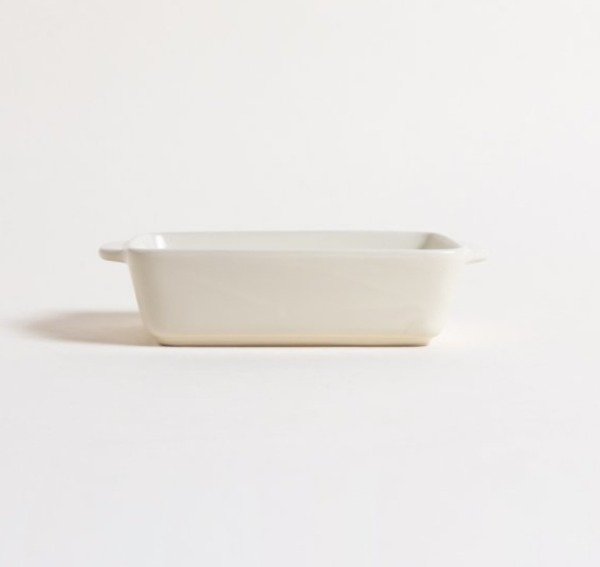 Producto - FUENTE RECTANGULAR DE CERAMICA CREAM 21,5X13,5X5,5 CM - 2