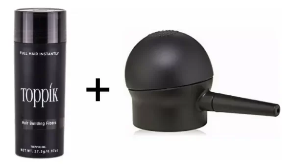 Producto - Pack Toppik Microfibras De Keratina + Aplicador Difusor