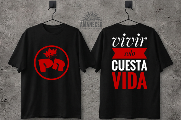 Producto - Remera Los Redondos Vivir solo cuesta vida